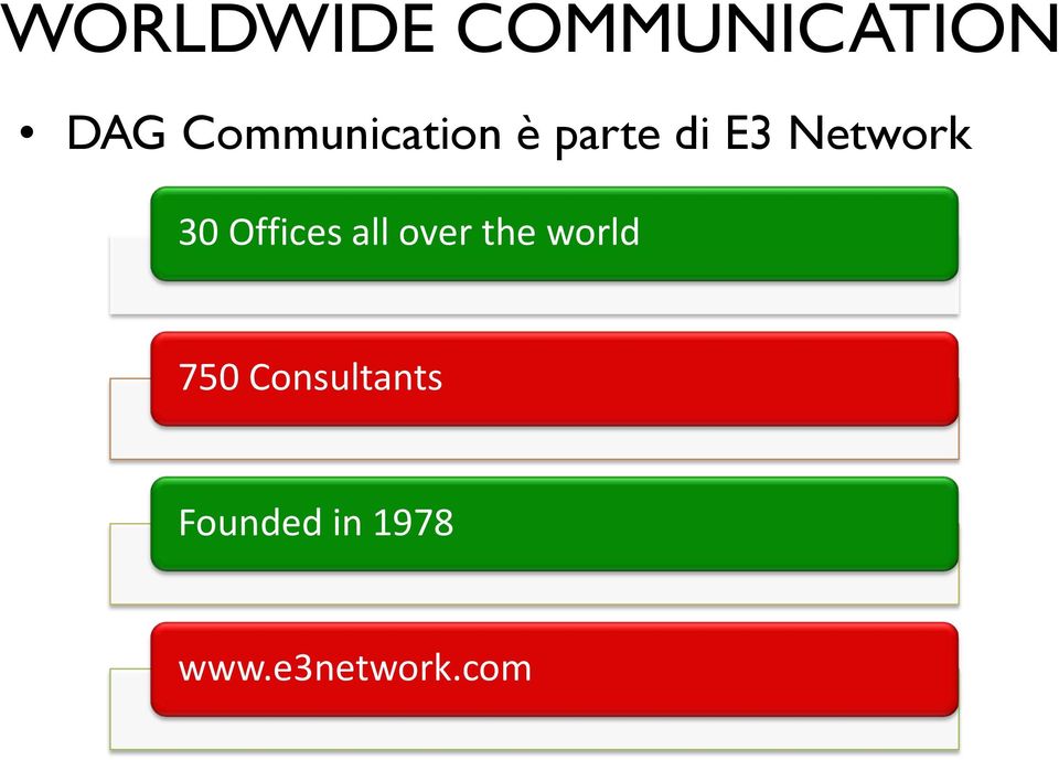 30 Offices all over the world 750