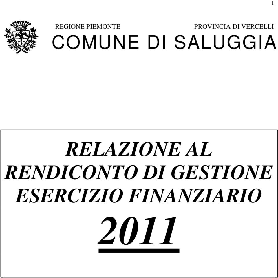 RELAZIONE AL RENDICONTO DI