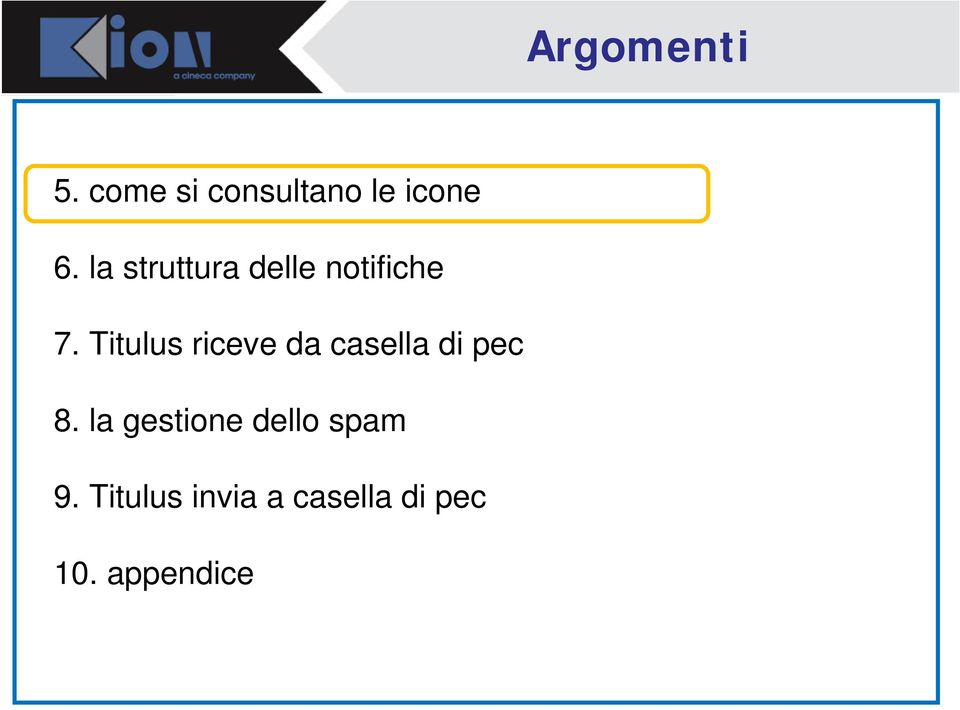 Titulus riceve da casella di pec 8.