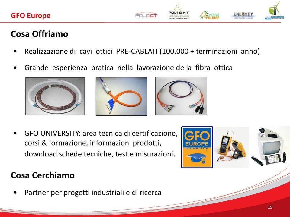 GFO UNIVERSITY: area tecnica di certificazione, corsi & formazione, informazioni