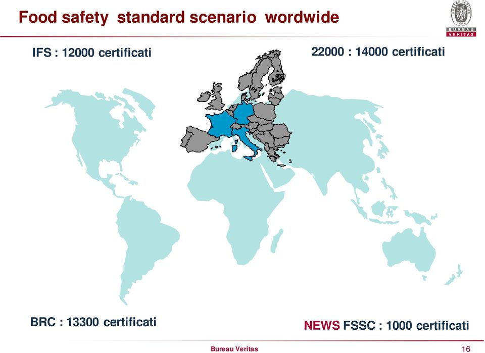 certificati BRC : 13300 certificati