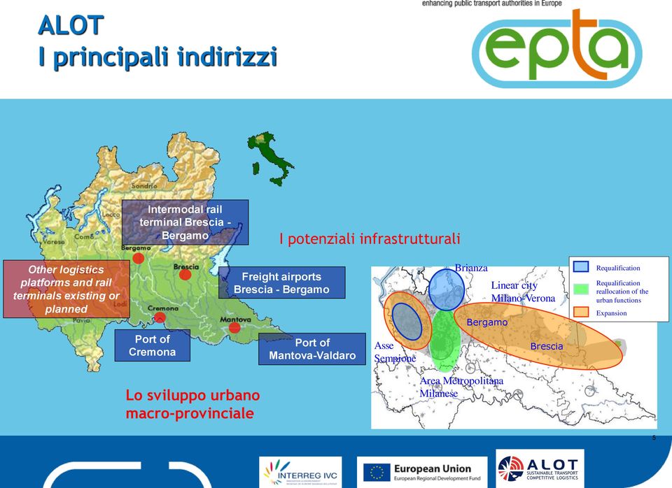 Linear city Milano-Verona Requalification Requalification reallocation of the urban functions Expansion Port of