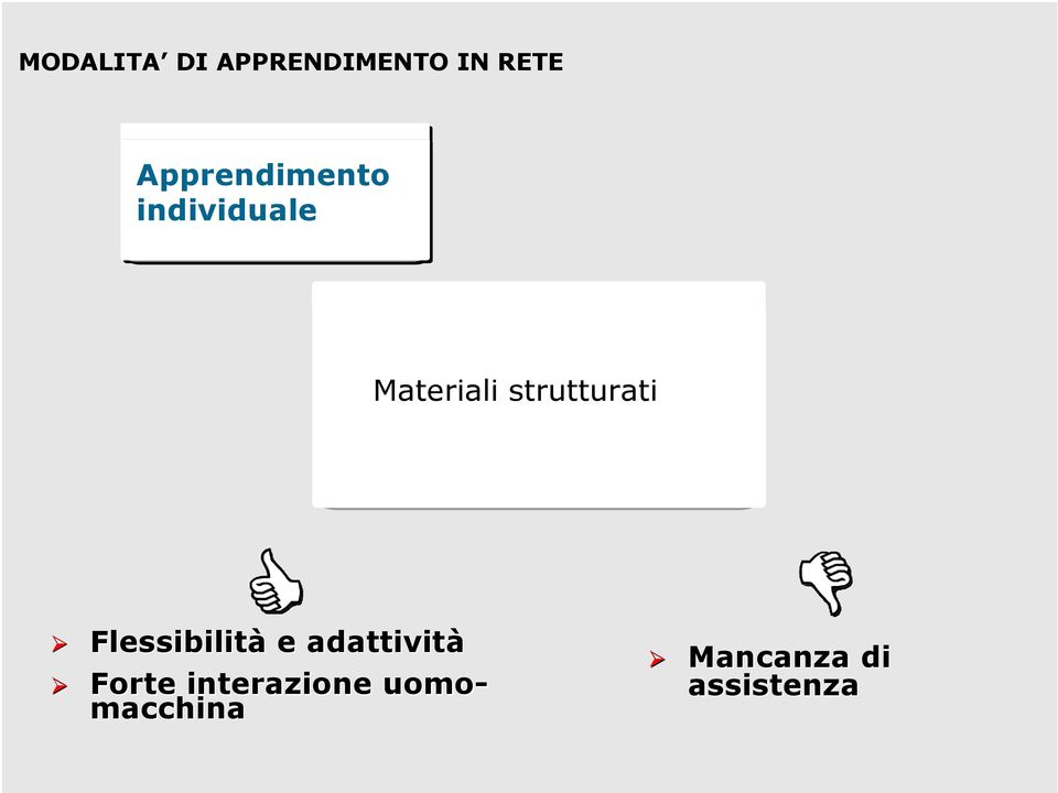 strutturati Flessibilità e adattività