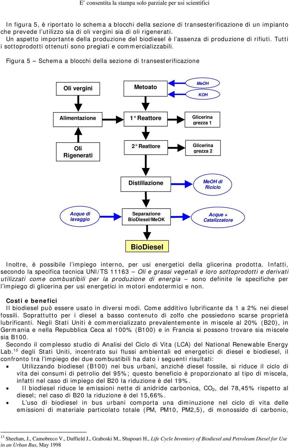 Figura 5 Schema a blocchi della sezione di transesterificazione Oli vergini Metoato MeOH KOH Alimentazione 1 Reattore Glicerina grezza 1 Oli Rigenerati 2 Reattore Glicerina grezza 2 Distillazione