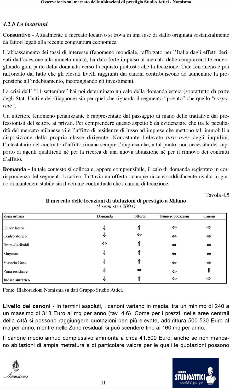 convogliando gran parte della domanda verso l acquisto piuttosto che la locazione.