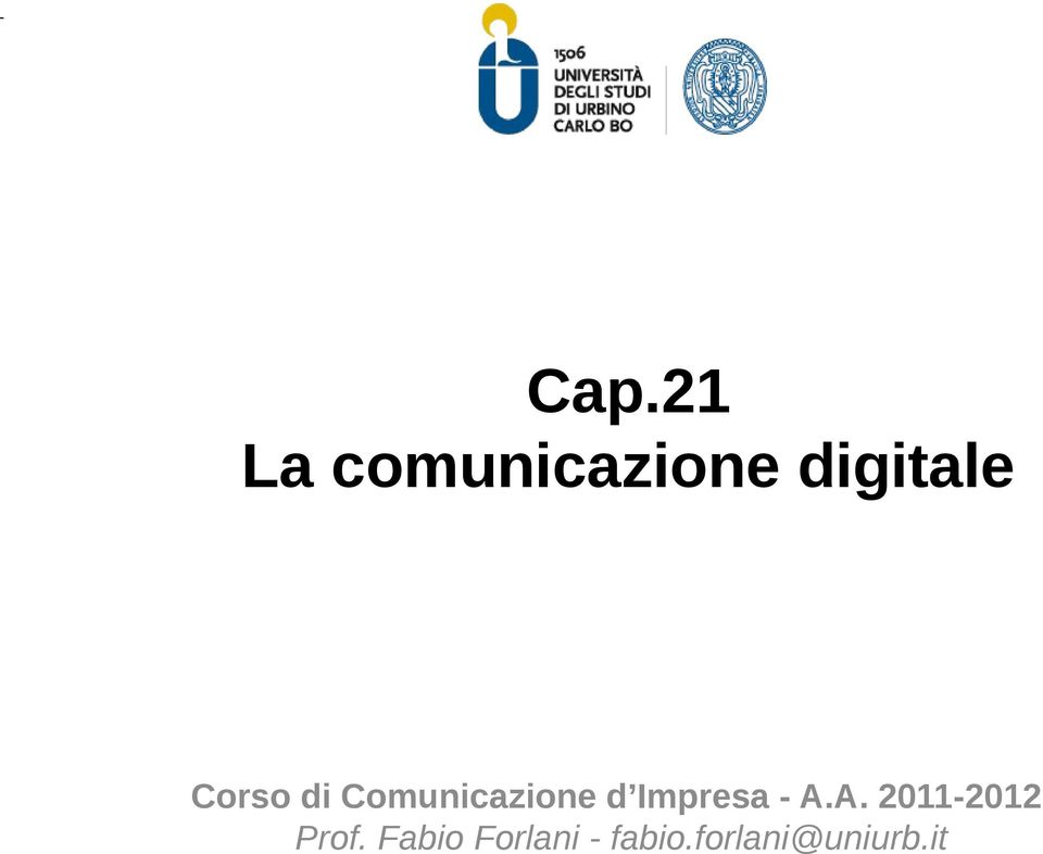 Corso di Comunicazione d Impresa