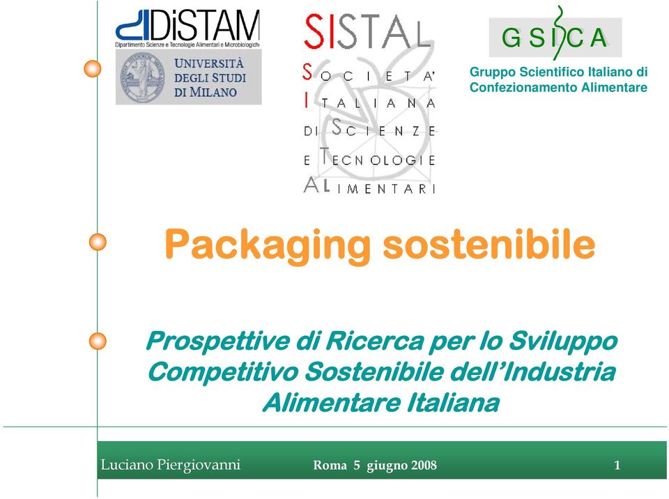 per lo Sviluppo Competitivo Sostenibile dell Industria