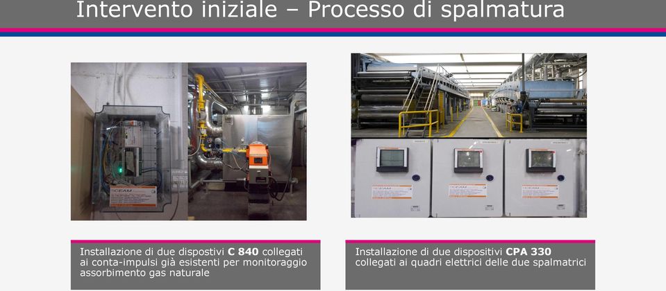 monitoraggio assorbimento gas naturale Installazione di due