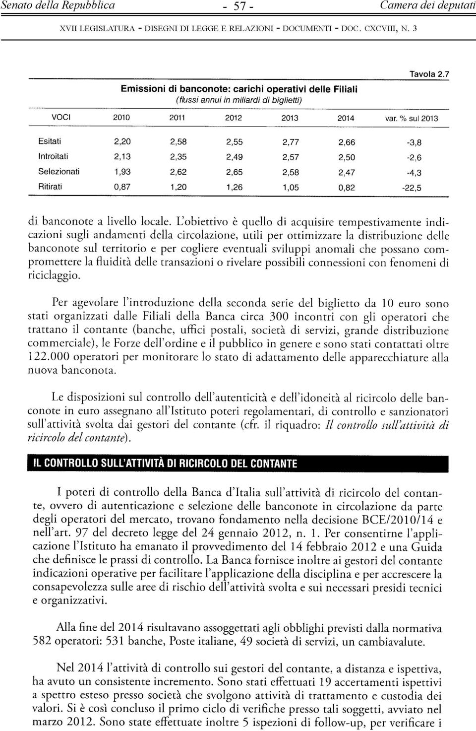 Cobiettivo è quello di acquisire tempestivamente indicazioni sugli andamenti della circolazione, utili per ottimizzare la distribuzione delle banconote sul territorio e per cogliere eventuali