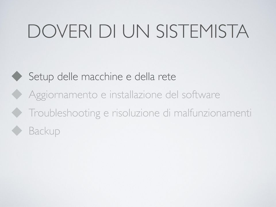 installazione del software