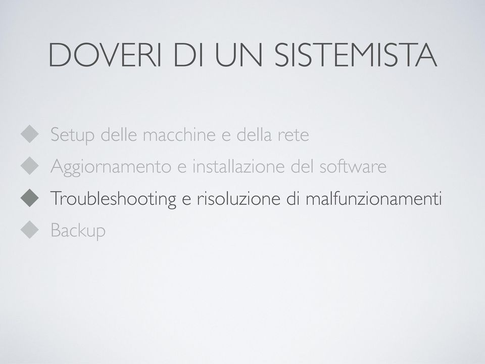 installazione del software