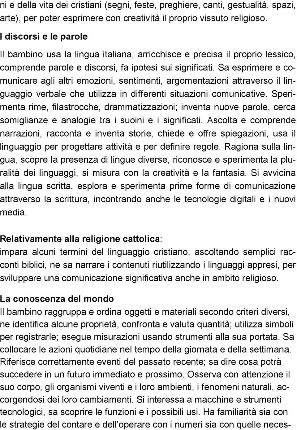 Sa esprimere e comunicare agli altri emozioni, sentimenti, argomentazioni attraverso il linguaggio verbale che utilizza in differenti situazioni comunicative.