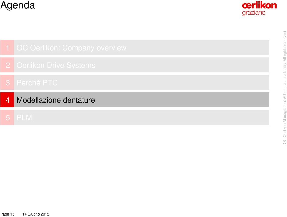 Drive Systems 3 Perché PTC 4