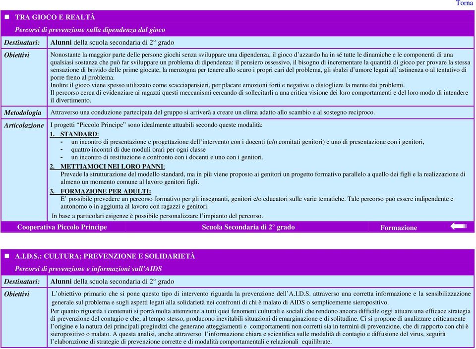 di gioco per provare la stessa sensazione di brivido delle prime giocate, la menzogna per tenere allo scuro i propri cari del problema, gli sbalzi d umore legati all astinenza o al tentativo di porre