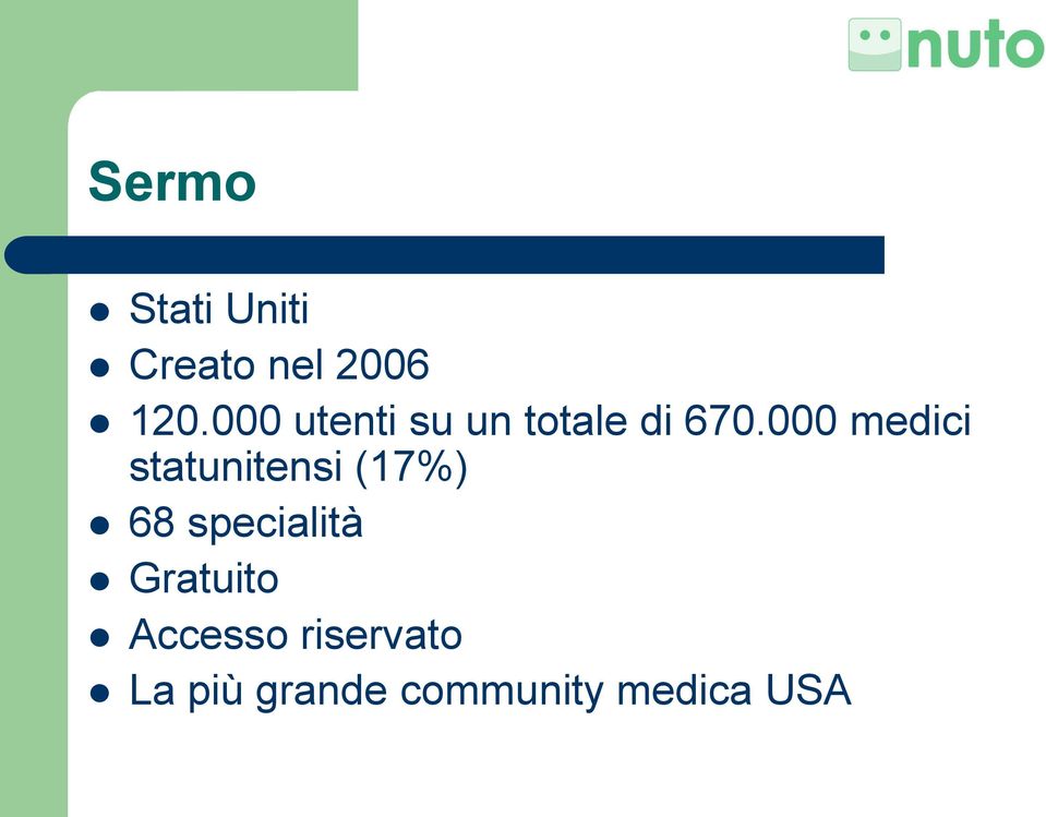 000 medici statunitensi (17%) 68 specialità