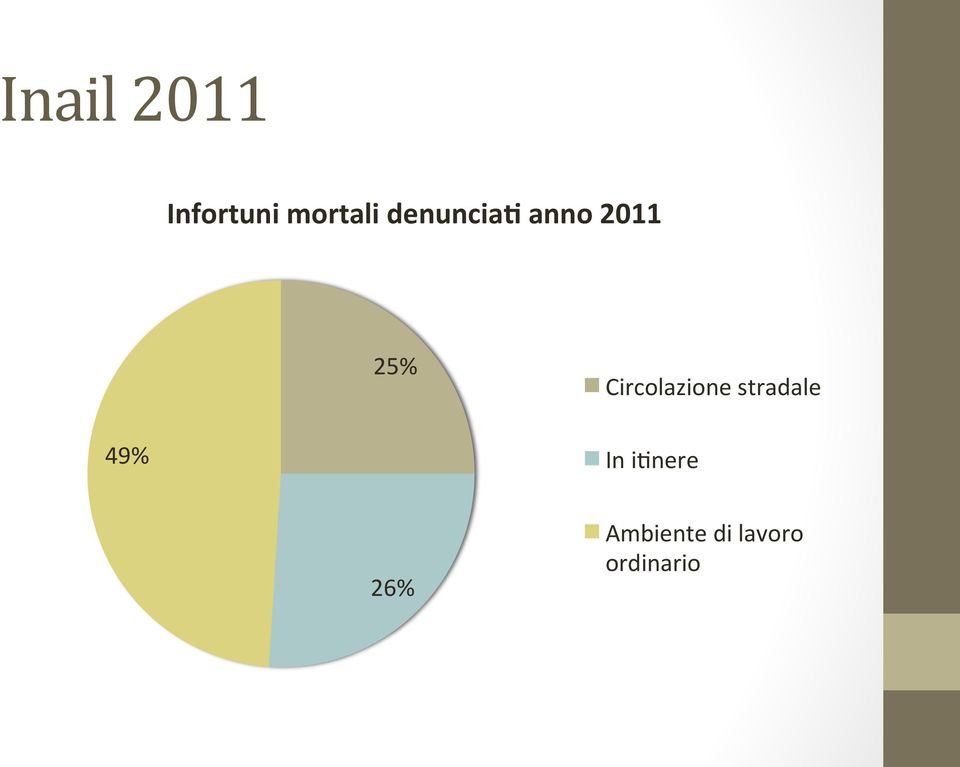 Circolazione stradale 49% In