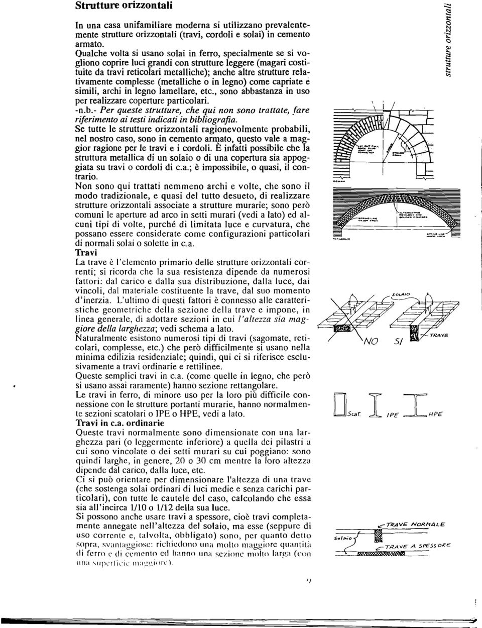 complesse (metalliche o in legno) come capriate e simili, archi in legno lamellare, etc., sono abbastanza in uso per realizzare coperture particolari. -n.b.- Per queste strutture, che qui non sono trattate, &re riferimento ai testi indicati in bibliografia.