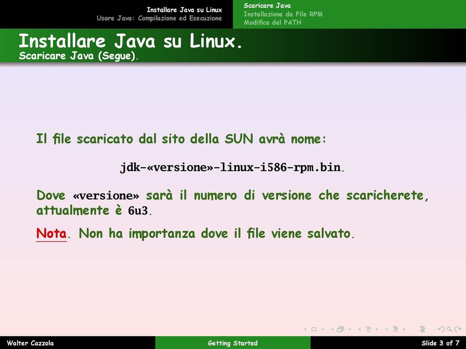 jdk-«versione»-linux-i586-rpm.bin.