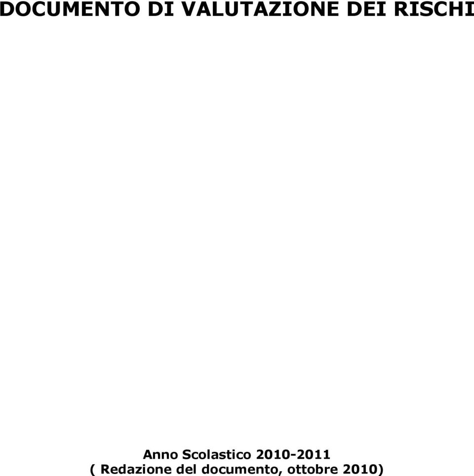 Scolastico 2010-2011 (