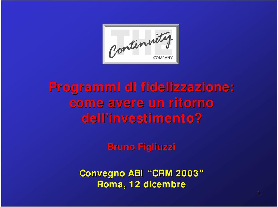 investimento?