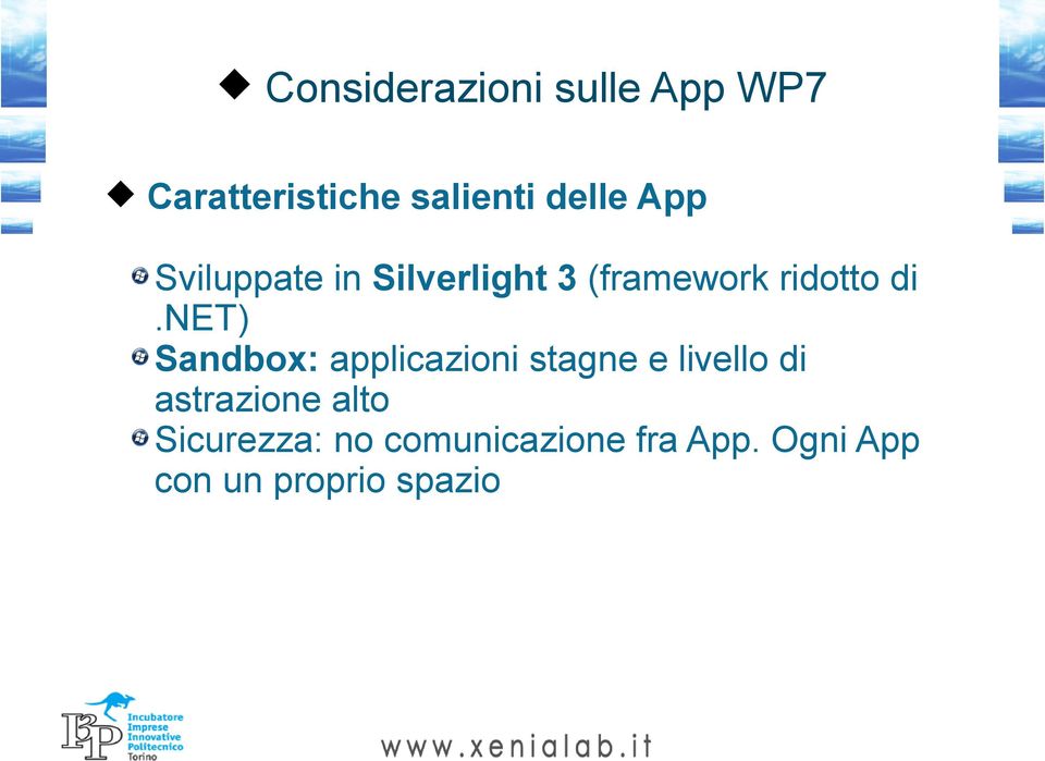 net) Sandbox: applicazioni stagne e livello di astrazione