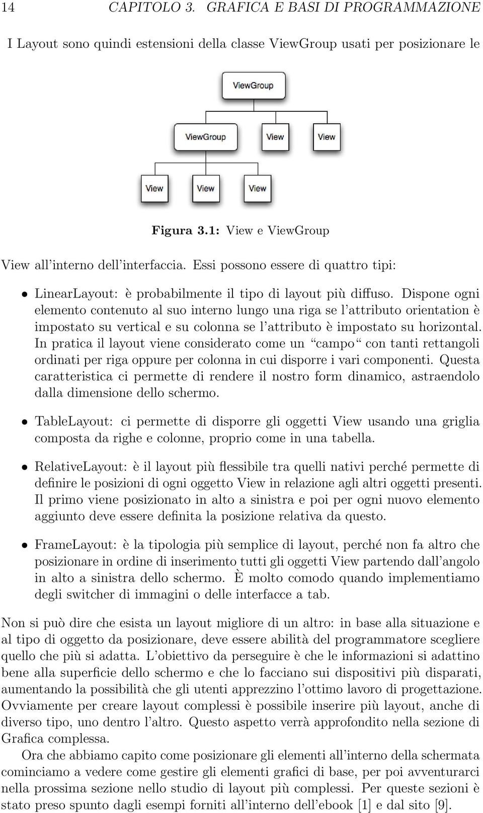 Dispone ogni elemento contenuto al suo interno lungo una riga se l attributo orientation è impostato su vertical e su colonna se l attributo è impostato su horizontal.