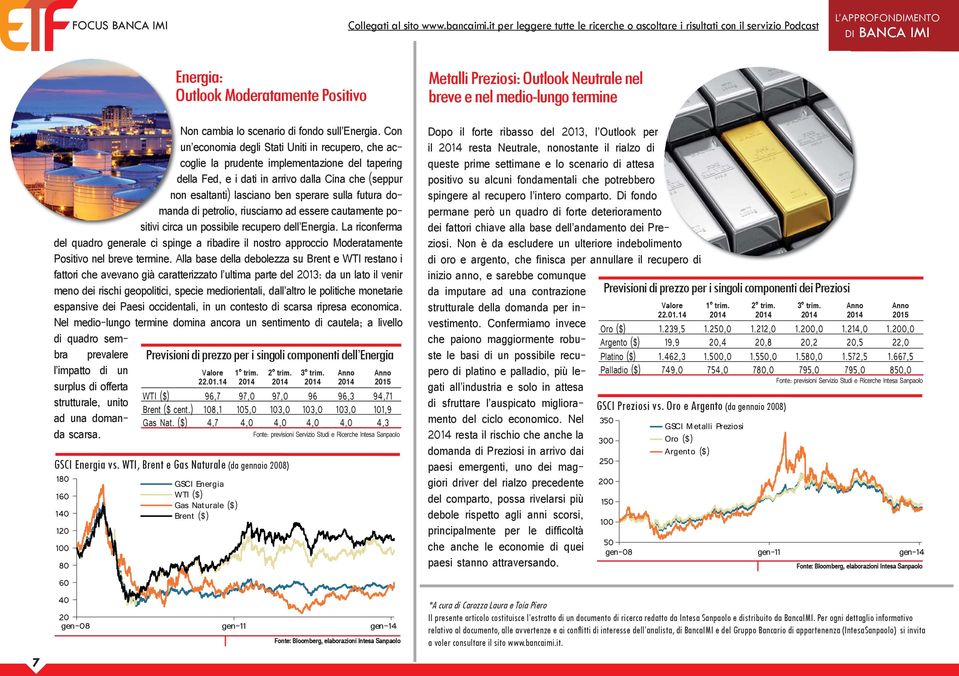 Con un economia degli Stati Uniti in recupero, che accoglie la prudente implementazione del tapering della Fed, e i dati in arrivo dalla Cina che (seppur non esaltanti) lasciano ben sperare sulla