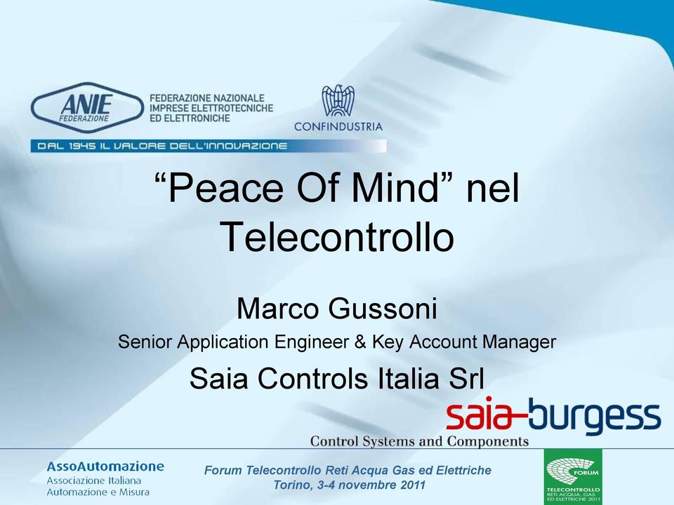 Manager Saia Controls Italia Srl Forum