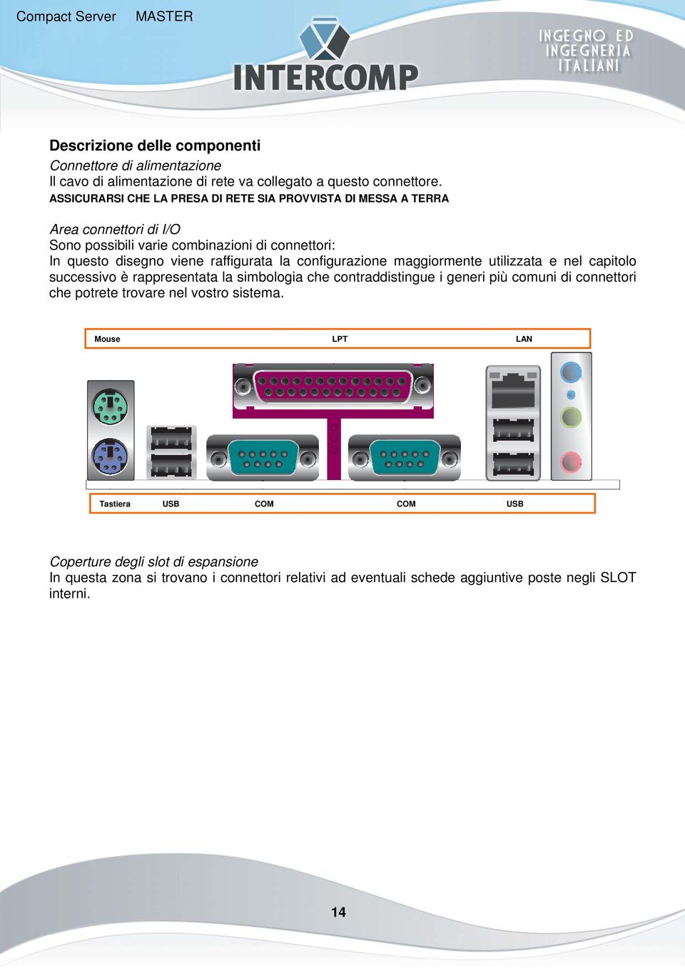 la configurazione maggiormente utilizzata e nel capitolo successivo è rappresentata la simbologia che contraddistingue i generi più comuni di connettori che potrete trovare