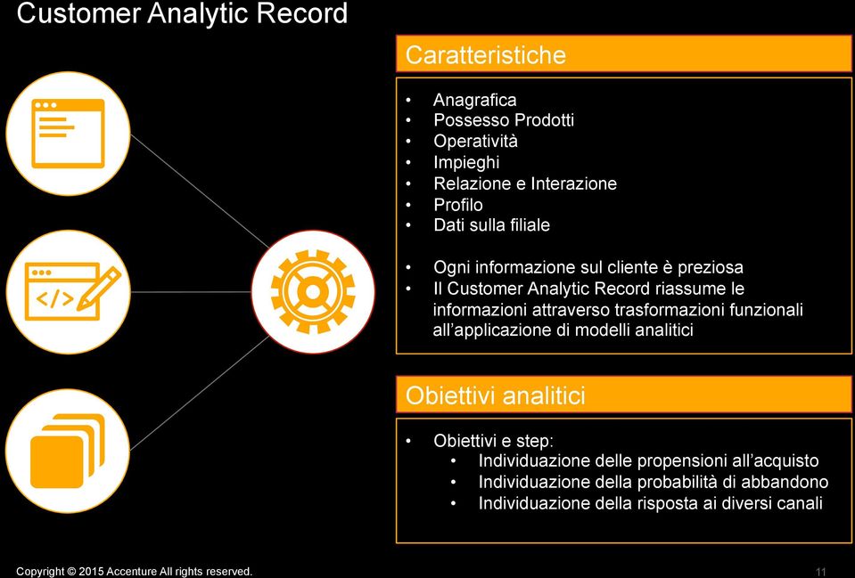 attraverso trasformazioni funzionali all applicazione di modelli analitici Obiettivi analitici Obiettivi e step: