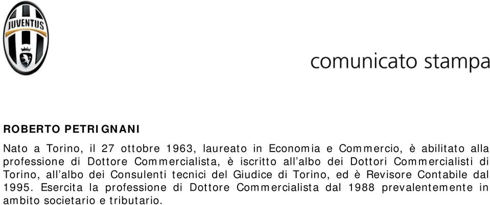 Torino, all albo dei Consulenti tecnici del Giudice di Torino, ed è Revisore Contabile dal 1995.
