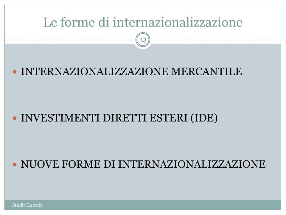 MERCANTILE INVESTIMENTI DIRETTI