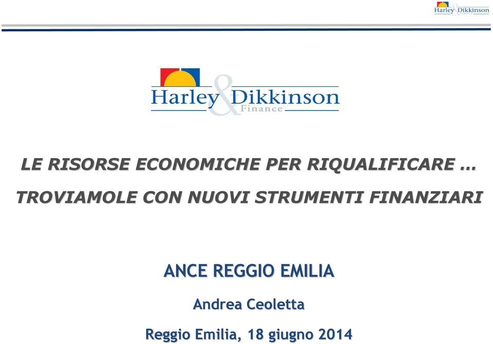 STRUMENTI FINANZIARI ANCE REGGIO