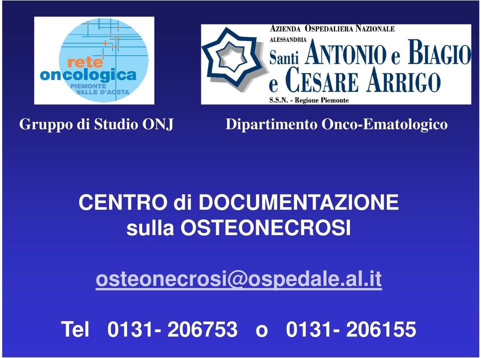 DOCUMENTAZIONE sulla OSTEONECROSI