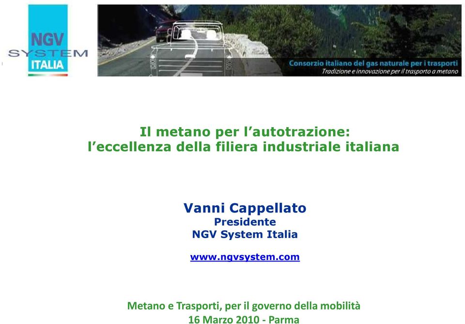 Presidente NGV System Italia www.ngvsystem.