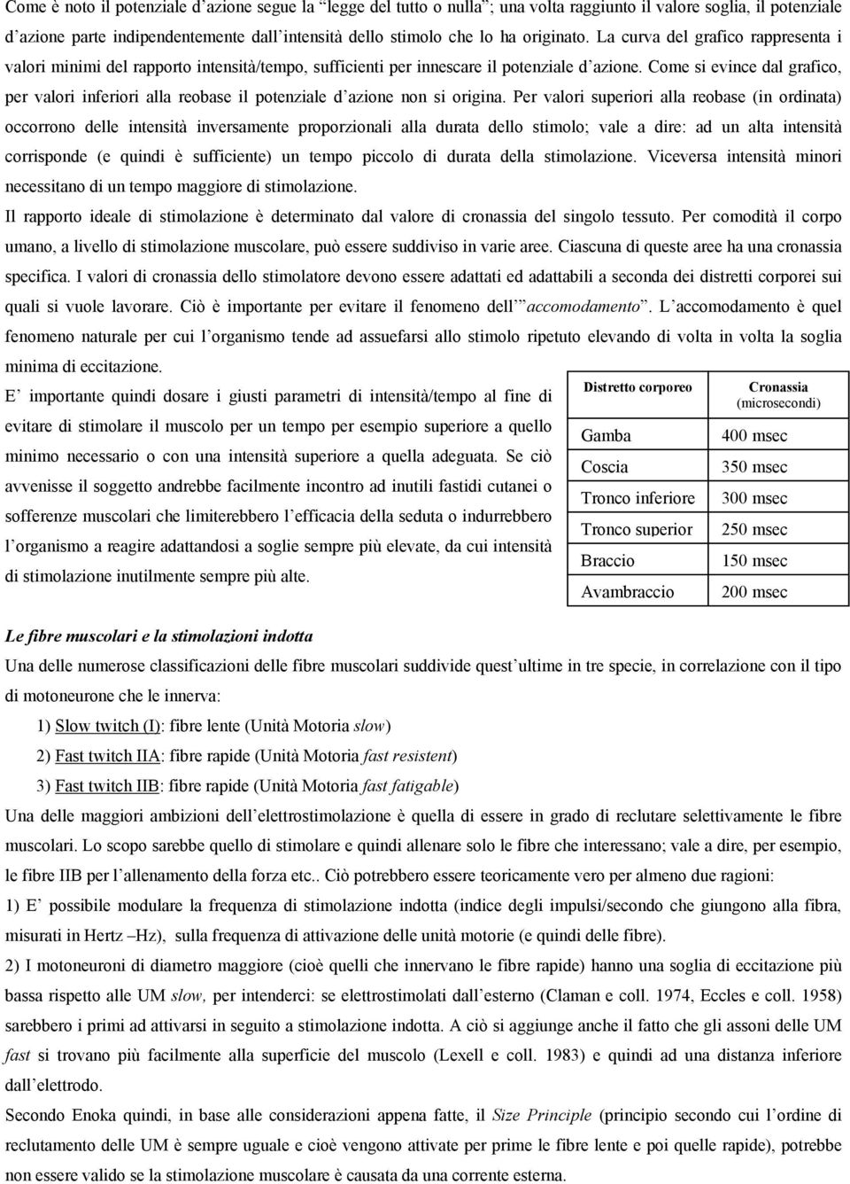 Come si evince dal grafico, per valori inferiori alla reobase il potenziale d azione non si origina.