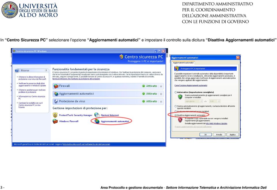 Aggiornamenti automatici 3 - Area Protocollo e gestione