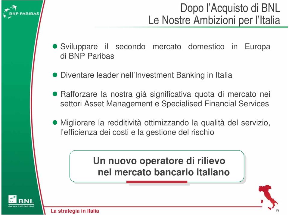 Asset Management e Specialised Financial Services Migliorare la redditività ottimizzando la qualità del servizio, l