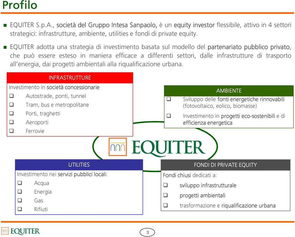 all energia, dai progetti ambientali alla riqualificazione urbana.