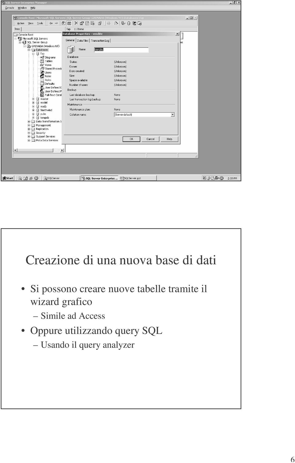 wizard grafico Simile ad Access Oppure