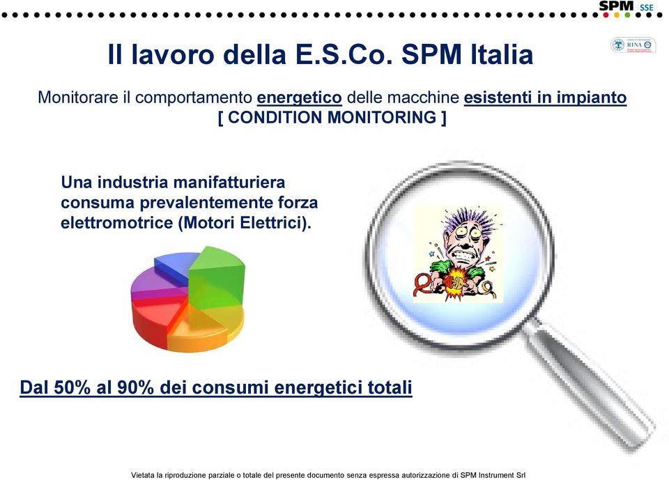 CONDITION MONITORING ] Una industria manifatturiera consuma prevalentemente forza elettromotrice