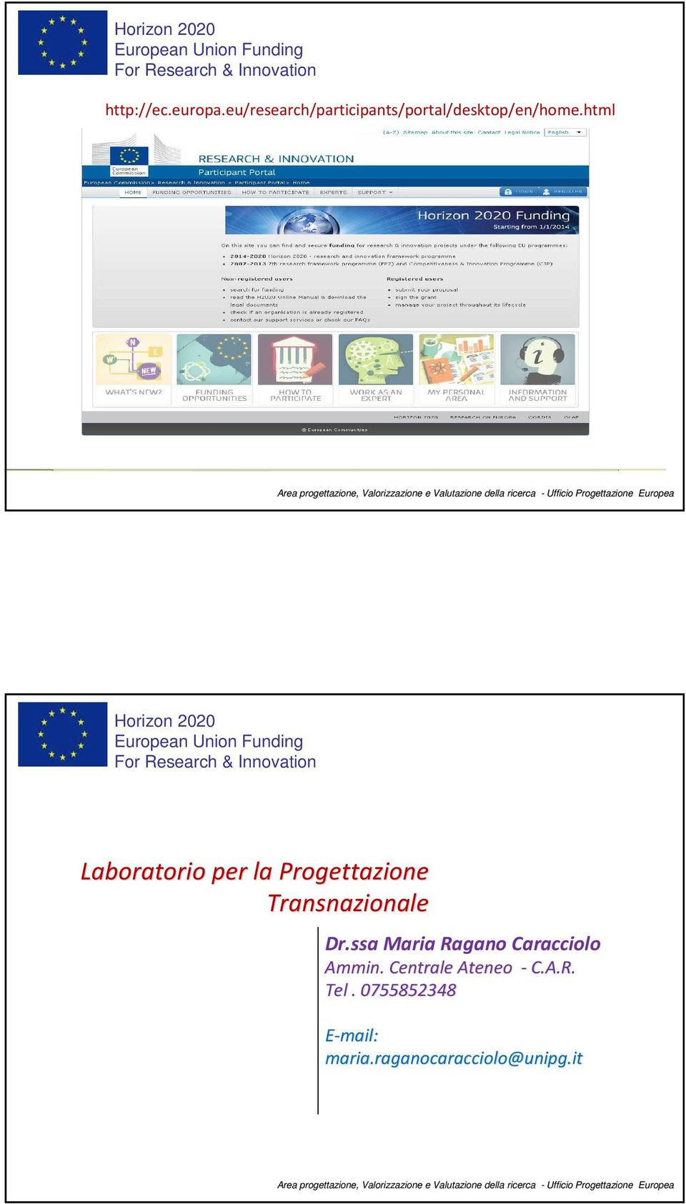 html Laboratorio per la Progettazione Transnazionale Dr.