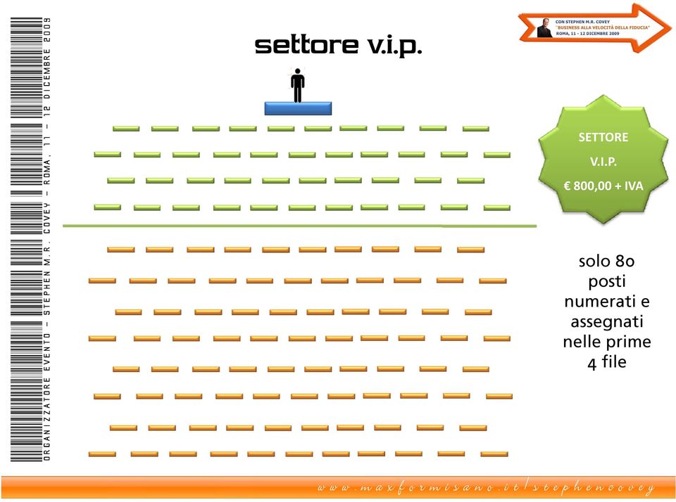 I.P. 800,00 + IVA solo 80 posti