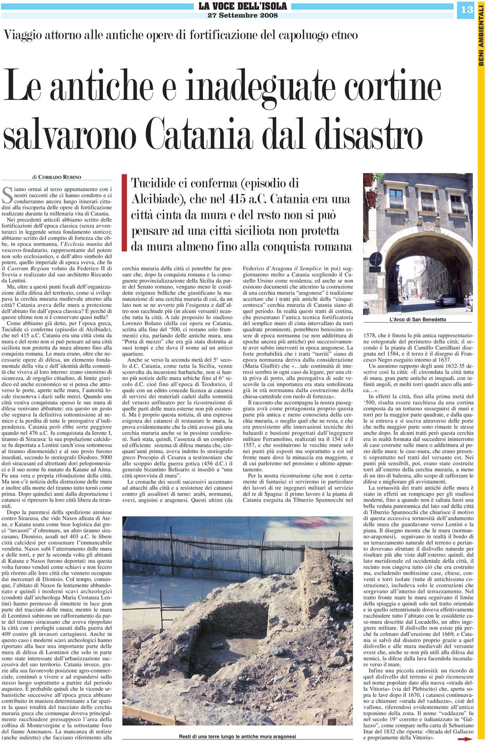 millenaria vita di Catania.
