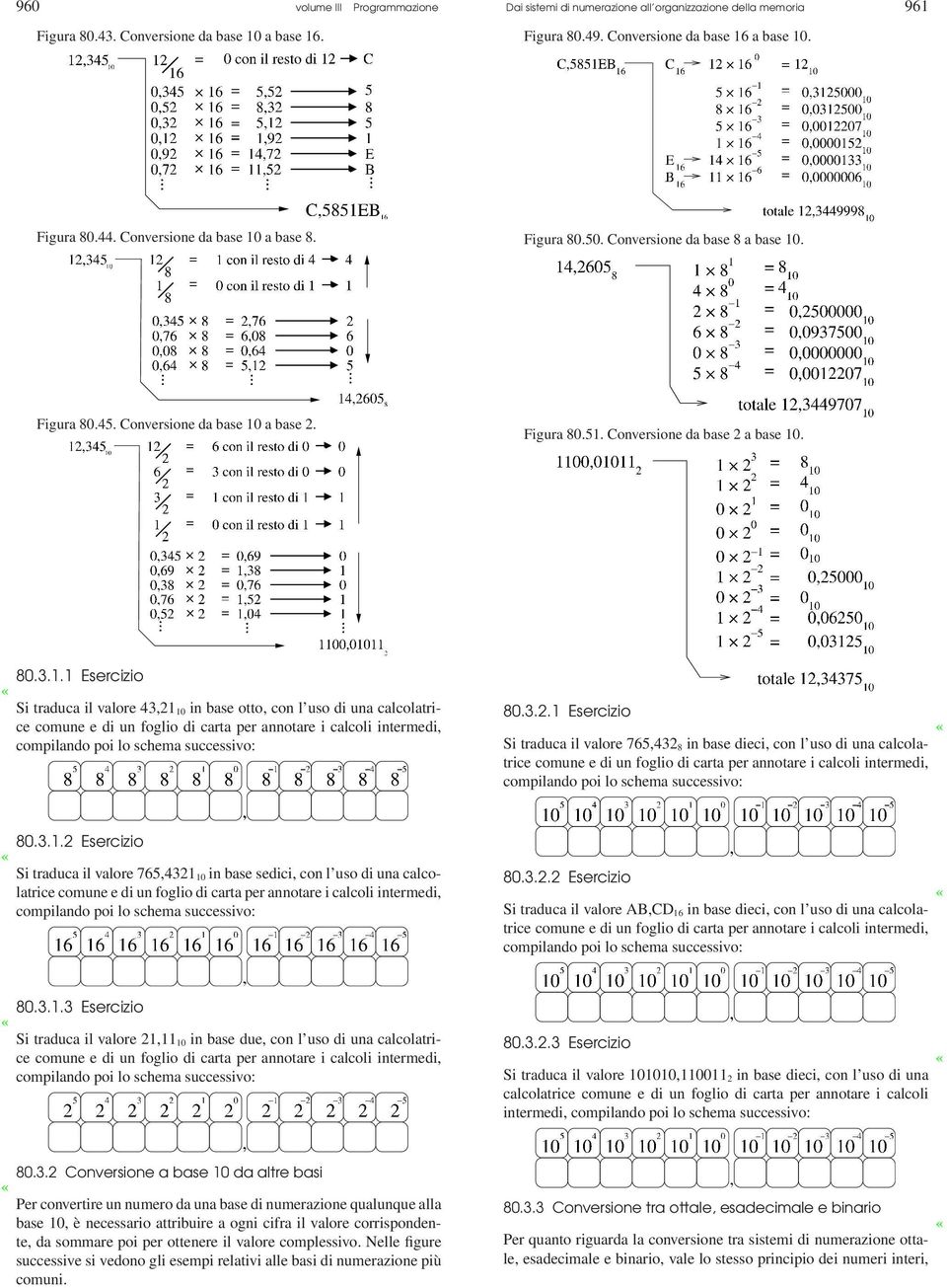 a base 8. Figura 80.50. Conversione da base 8 a base 10