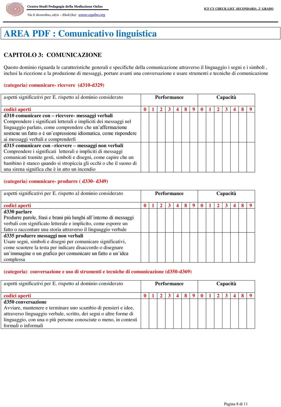 ricevere- messaggi verbali Comprendere i significati letterali e impliciti dei messaggi nel linguaggio parlato, come comprendere che un affermazione sostiene un fatto o è un espressione idiomatica,