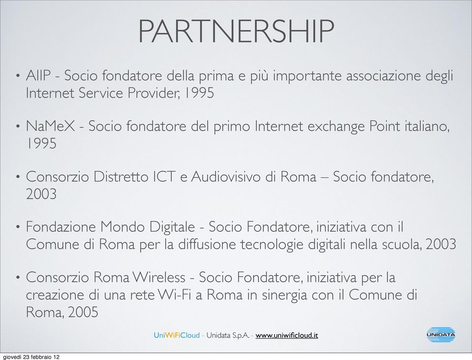 Fondazione Mondo Digitale - Socio Fondatore, iniziativa con il Comune di Roma per la diffusione tecnologie digitali nella scuola,