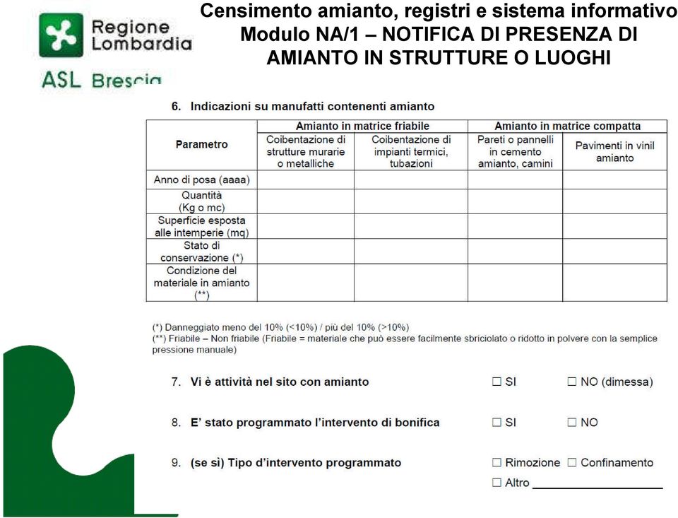 NA/1 NOTIFICA DI PRESENZA DI