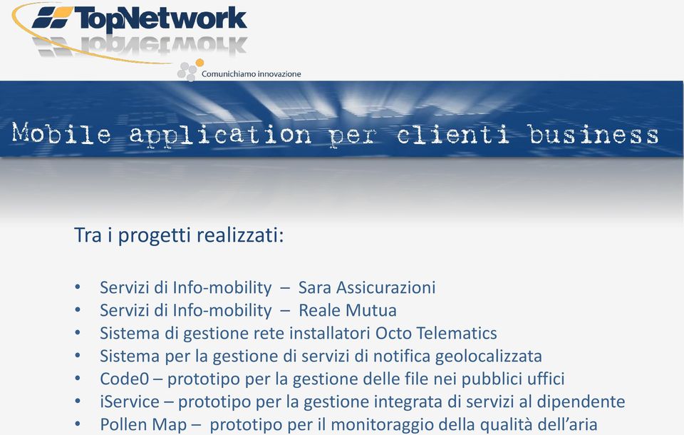 di servizi di notifica geolocalizzata Code0 prototipo per la gestione delle file nei pubblici uffici iservice