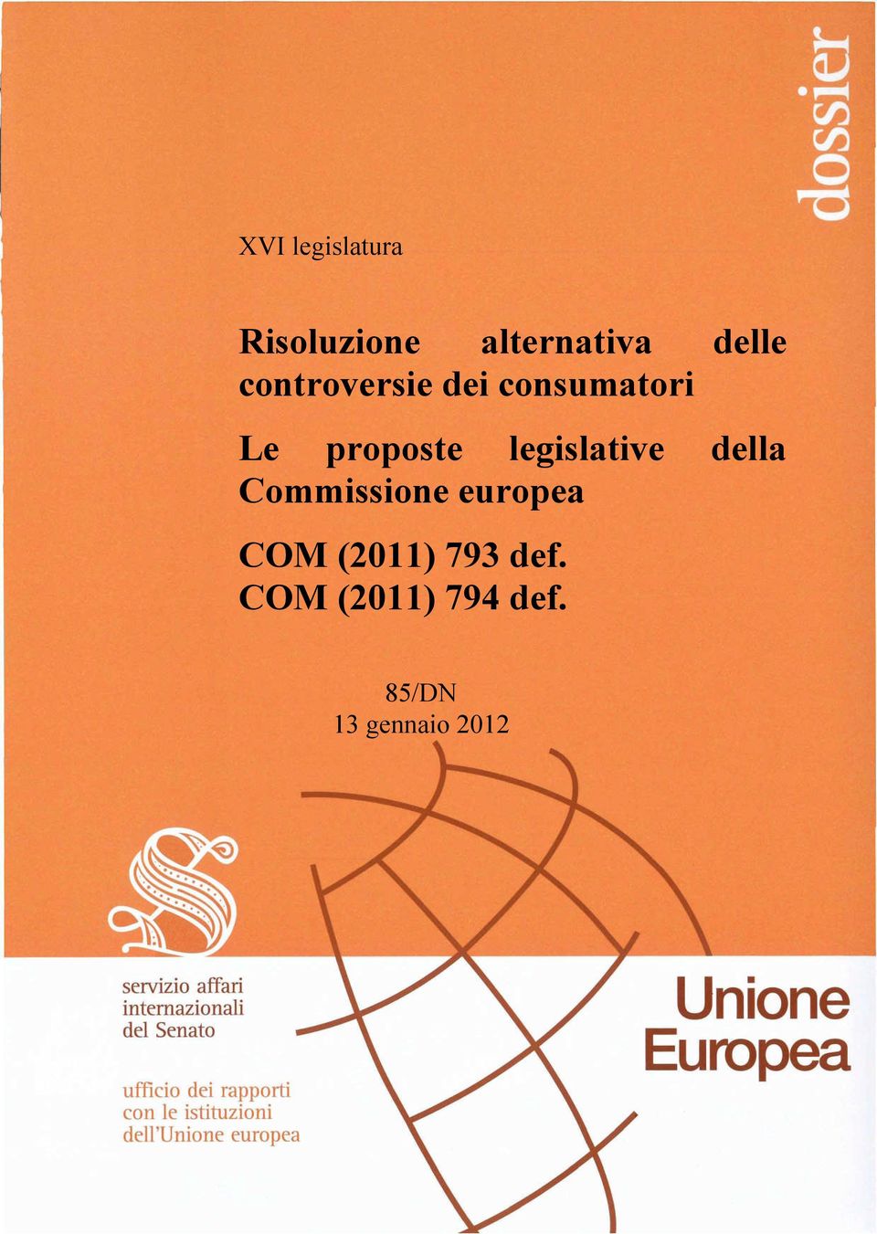 legislative della Commissione europea COM